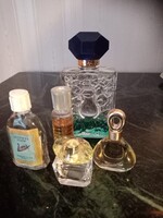 Kölni /  parfüm:  2 üres üveg -  Versace, régi magyar Velencei álom + ffi Salvador Dali,stb....