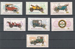1975. 75 éves a Magyar Autóklub sor postatiszta