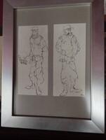 Rau Tibor Rejtő illusztráció karikarúra