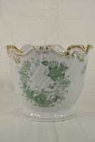 Herendi porcelán indiai kosár mintás Apponyi kaspó A411