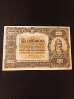 1920 Ezer Korona [ Ritkább mint az 1923 és nagyobb is ] VF ropogós állapotú !