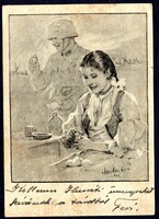 Tábori postai levelezőlap 1944 Szentetornya Orosháza húsvét #1