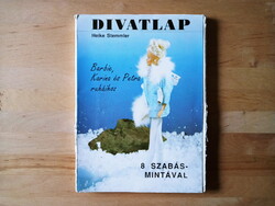 Divatlap Barbie baba ruháihoz szabásmintákkal RITKA