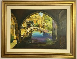 Fassel-L’ousa Ferenc festmény ! ( VELENCE )