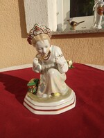 Dulevó, nagy méretű Orosz népviseletes hölgy,,22 cm,,,