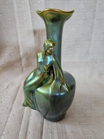 Zsolnay Eozin Szecessziós váza