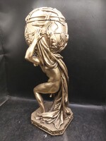 Atlasz szobor polichromból, 32 cm-es magasssú. 4267b