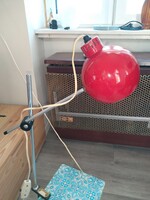 Retró darú karos gömb búrás szarvasi asztalra szerelhető asztali lámpa