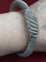 Gyönyörű régi markazit köves ezüst karkötő, elegáns de masszív darab.