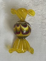 Régi Muránoi szaloncukor üveg karácsonyfa dísz.