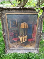 Apátfalvi Czene János enteriör festménye