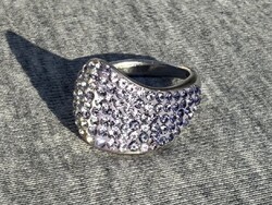 Női ezüst gyűrű lila ombre