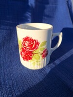 Zsolnay rózsa mintás bögre