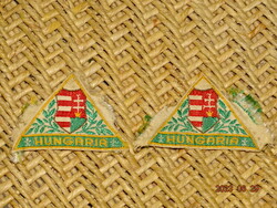 EREDETI RÉGI MAGYAR CÍMERES HUNGÁRIA FELIRATOS CSERKÉSZ TEXTIL FELVARRÓ 1945-1949  RRR !!! 1 DB !!!