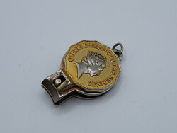 K137 Numizmatikai érdekesség: 1988 aranyozott Hong Kong 2 dollár csipesz körömcsipesz