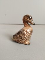 Bájos miniatűr porcelán kacsa