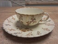 Antik francia Sarreguemines fajansz teáscsésze (1)