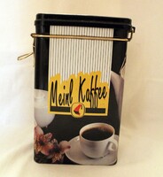 Régi Meinl Kaffee-s fém bádog doboz