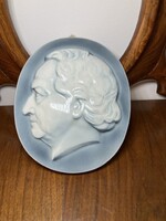 KARL ENS PORCELÁN FALIKÉP, FALIDÍSZ, GOETHE