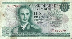 10 frank francs 1967 Luxemburg