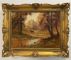 Neogrády László (1896-1962) 82x102 cm EREDETI olajfestménye