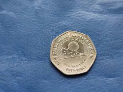 GIBRALTÁR 50 PENCE / FIFTY PENCE 2018 NEW CALPE HOUSE! II.ERZSÉBET! UNC! RITKA!