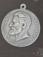 Érme Medál MATOLAY ELEK (1836-1883) 1930 !!!