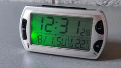Rádióvezérlésű digitális ébresztőóra, hőmérővel RB358 DCF77