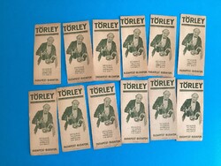 Törley számolócédula (Klösz Gy. grafika) ﻿12 darab .