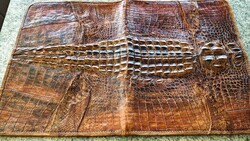 1928 ART DECO KROKODILBŐR KROKODIL ELEGÁNS ÉS PRAKTIKUS IRATMAPPA ÜGYVÉD - ÜZLETEMBER ÍRÓASZTALÁRA