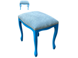 Antik stílusú ülőke, zsámoly, puff