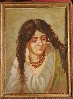 Friedlinger Jenő (1890– ) attribúció – Női portré”