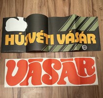 Áfész reklámplakát 2 db