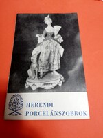 Molnár László: Herendi porcelán szobrok fekete fehér fotója, leírása.