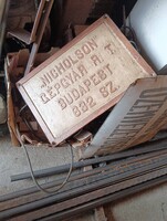 Dunai Gőzhajó 50x40cm Gőzgép tábla  NIcholson Gépgyár RT Budapest replika