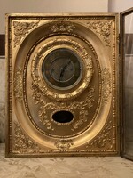 XIX. századi negyedütős szerkezetű  biedermeier keretóra