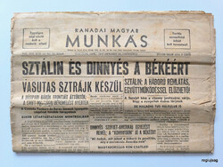 1947 október 23  /  Kanadai Magyar MUNKÁS  /  Újság - Magyar /   Ssz.:  27557