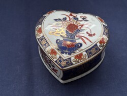 Japán porcelán szív dobozka