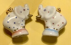 HERENDI porcelán medál - elefánt figura