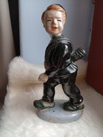 Szerencsehozó Kéményseprő figura  - kerámia