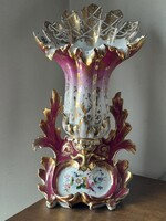 "Old Paris" Francia porcelán nagy  méretű  impozáns váza