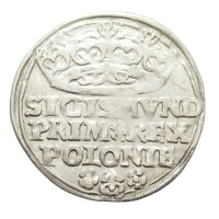 Lengyelország,I. Zsigmond 1 garas 1529 - Krakkó EF ezüst 2.100g