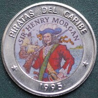Kuba emlék 1 peso 1995 (A Karib-tenger kalózai Sir Henry Morgan) UNC