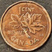 Kanada 1 cent, 1992., 125 Éves Kanada