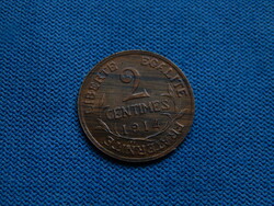 Francia  2 Centimes  1914