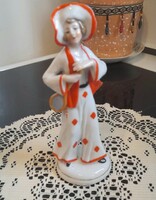 Grafenthal Teniszező nő art deco figura