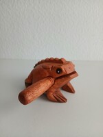 Güiro, béka alakú, fa autentikus kis hangszer