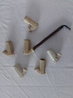 Pipa szett 6 db-os kerámia fej Lama