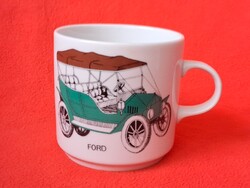 Alföldi porcelán autó mintás (FORD) csésze, bögre