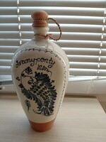 Írásos pálinkás kerámia butella